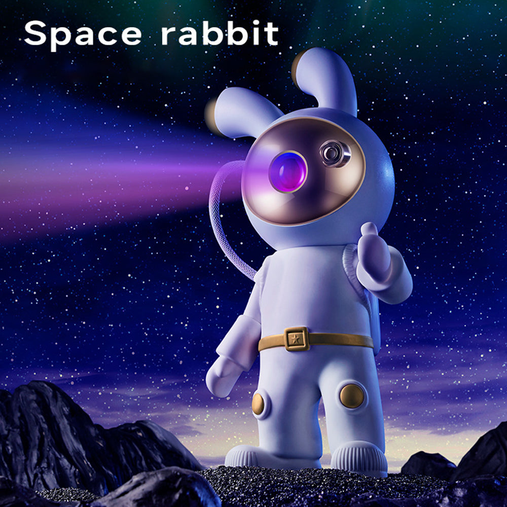 YPH-0125 Bedroom Atmosphere Light Space Rabbit Astronaut Projector Lamp, Battery Powered YPH-0125 Bedroom Atmosphere Light Space Rabbit Astronaut Projector Lamp, Battery Powered